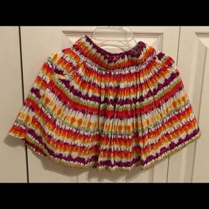 Beautiful multicolored, fully lined skirt for girls of size XS.